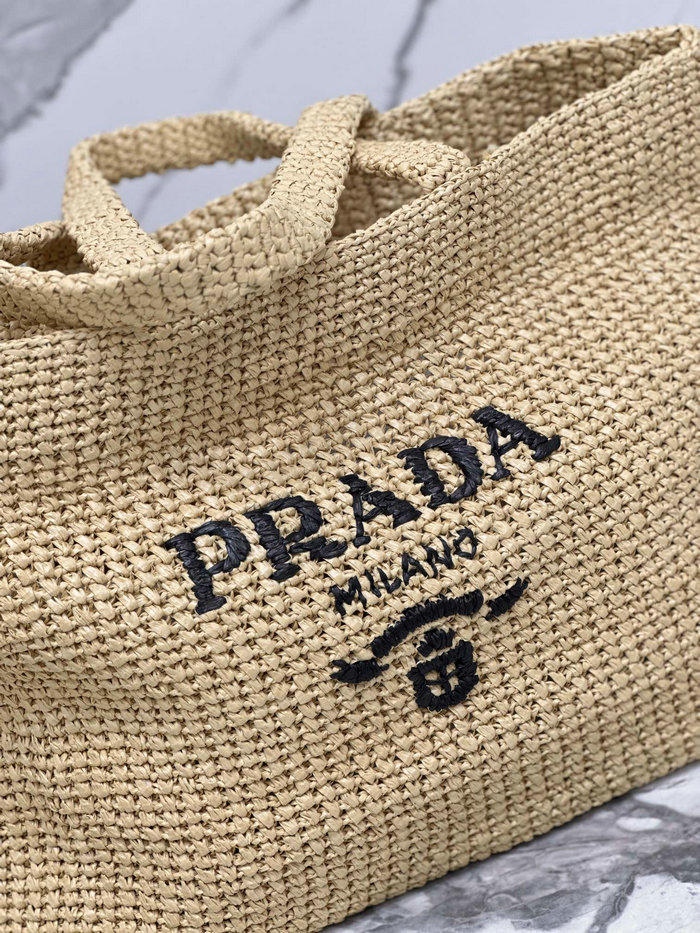 Prada Crochet Tote Bag 1BG392 Beige