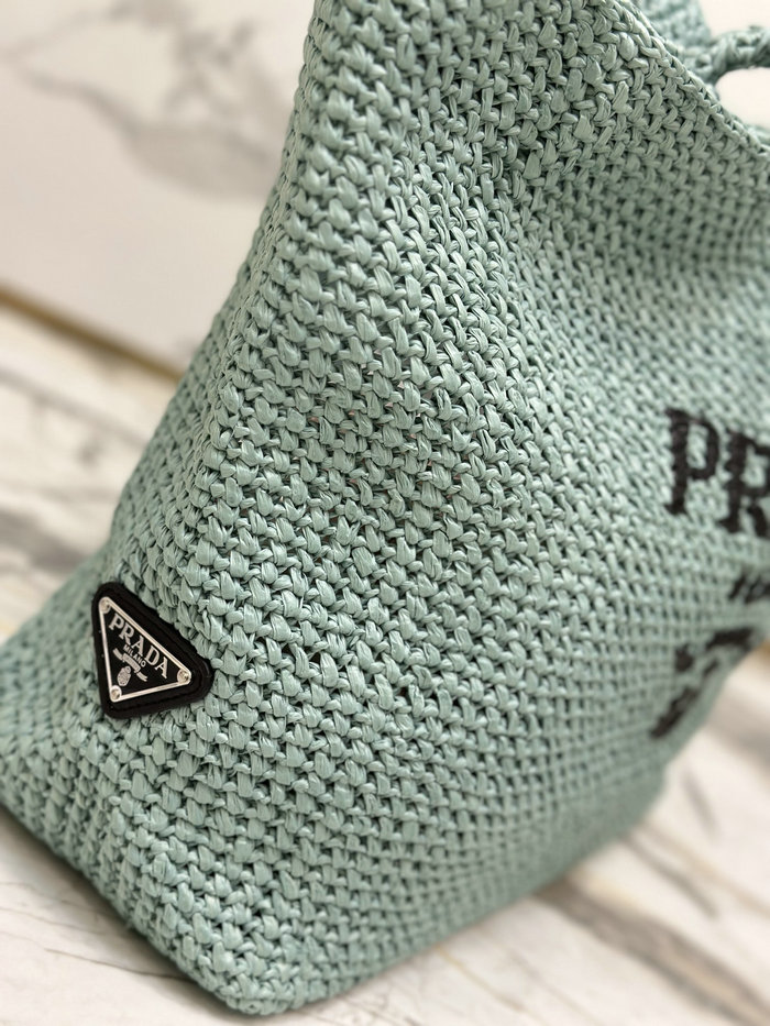 Prada Crochet Tote Bag 1BG392 Green