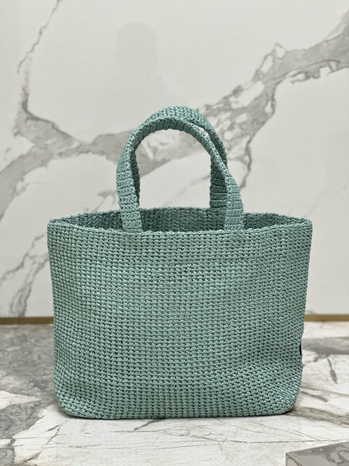 Prada Crochet Tote Bag 1BG392 Green