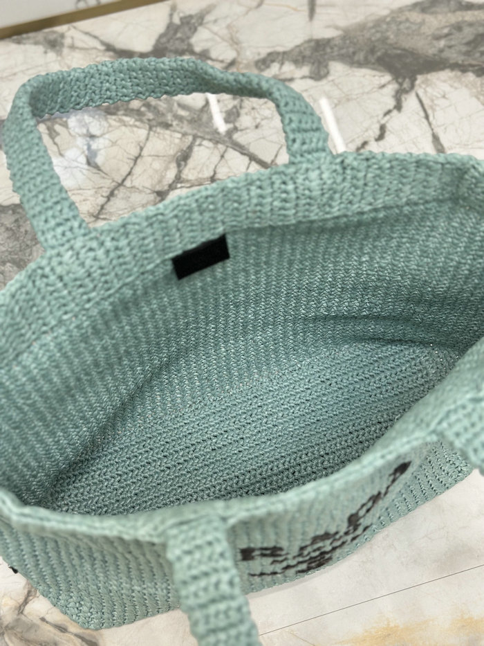 Prada Crochet Tote Bag 1BG392 Green