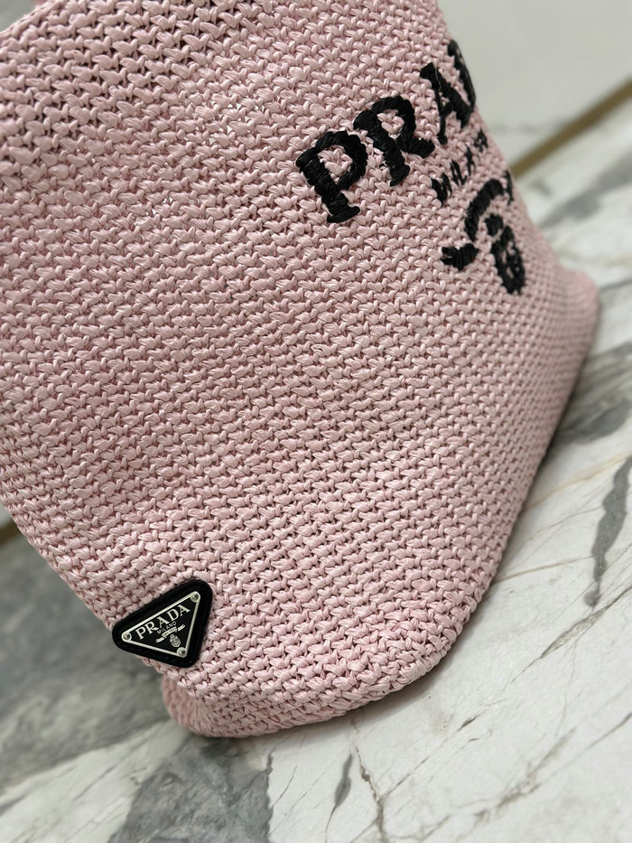 Prada Crochet Tote Bag 1BG392 Pink