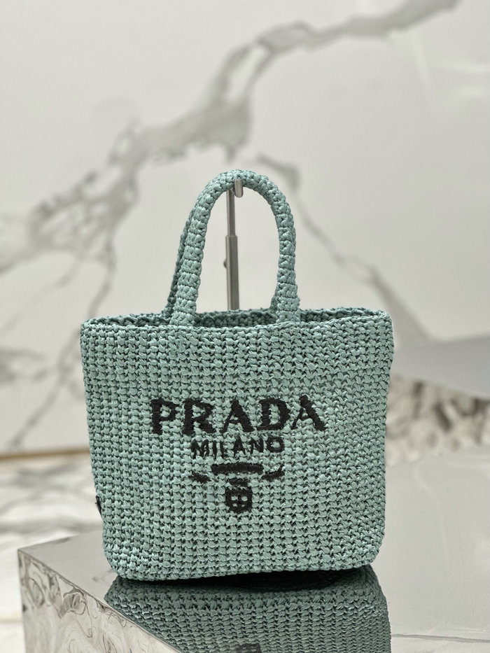 Prada Small Crochet Tote Bag 1BG422 Green