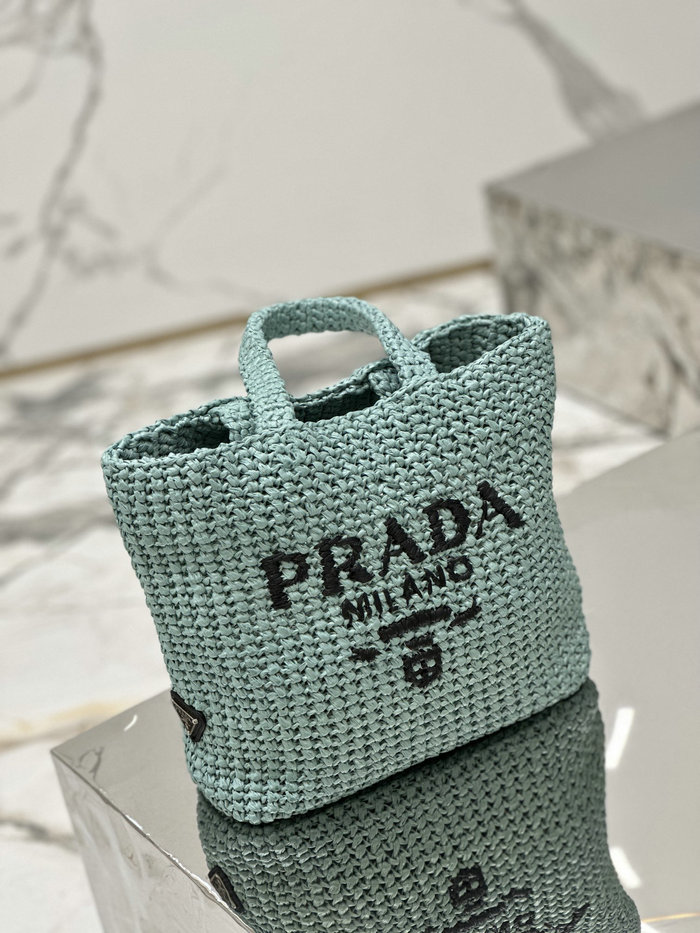 Prada Small Crochet Tote Bag 1BG422 Green