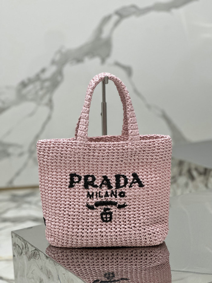 Prada Small Crochet Tote Bag 1BG422 Pink