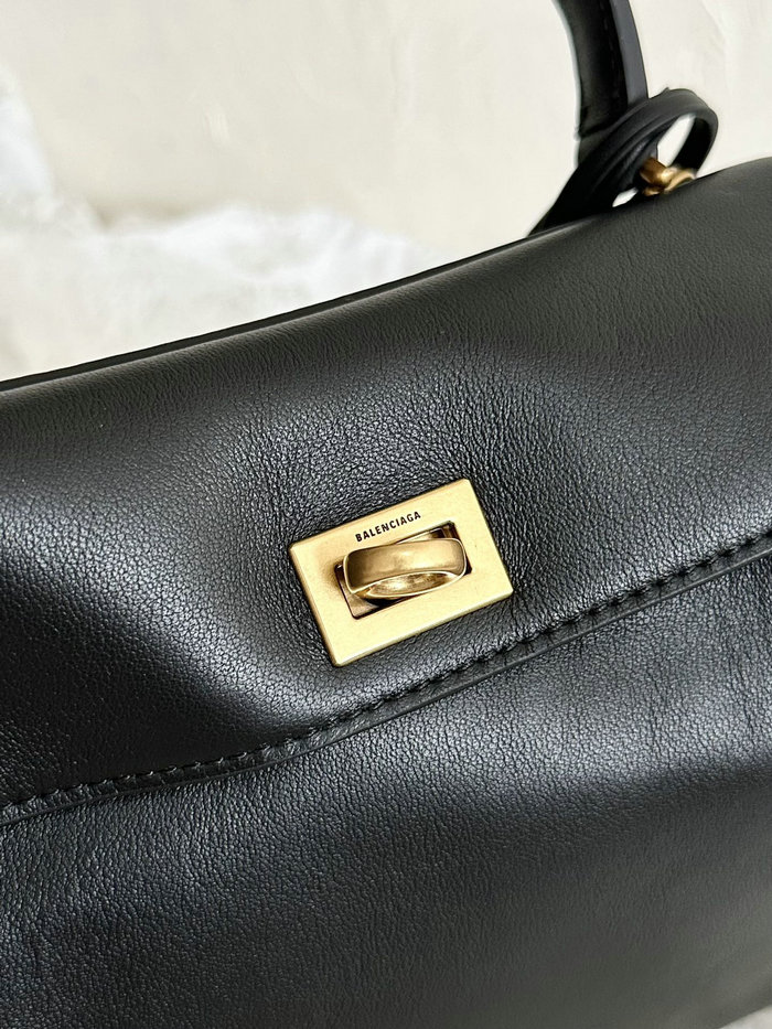 Balenciaga Rodeo Mini Handbag B795456 Black with Gold