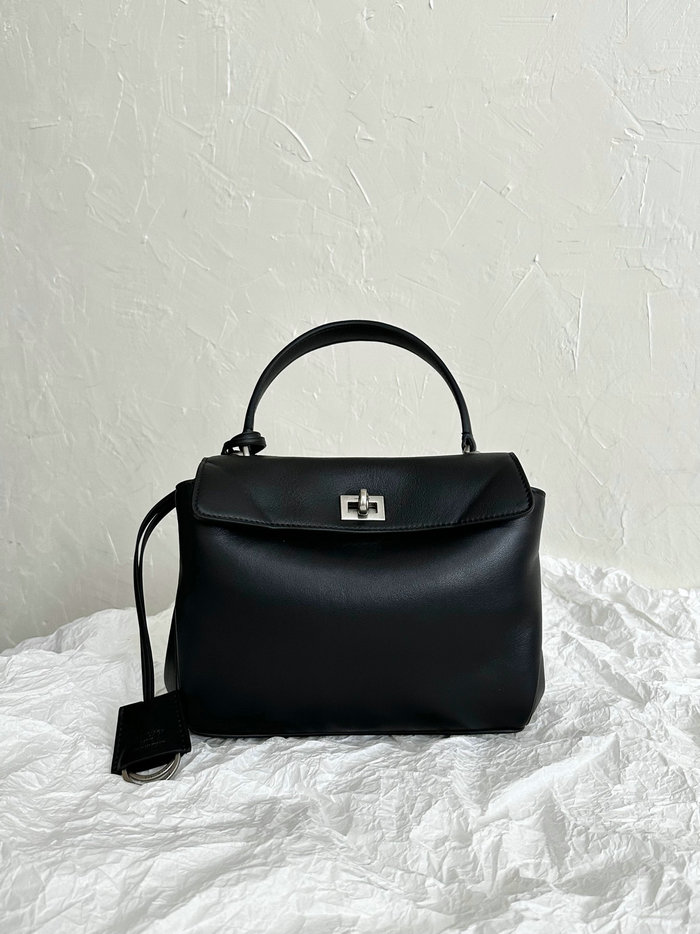 Balenciaga Rodeo Mini Handbag B795456 Black with Silver