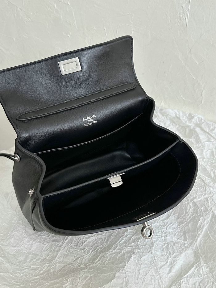 Balenciaga Rodeo Mini Handbag B795456 Black with Silver