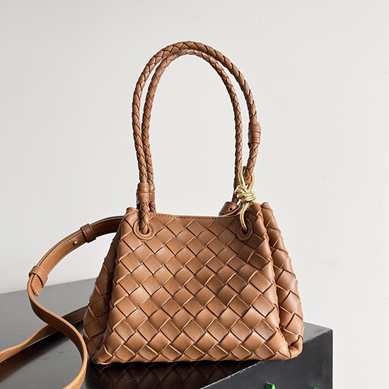 Bottega Veneta Small Andiamo Parachute Bag B796569 Brown