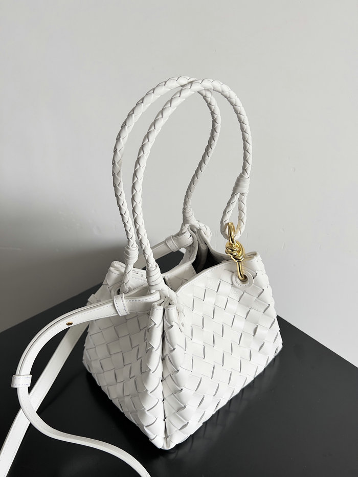 Bottega Veneta Small Andiamo Parachute Bag B796569 White