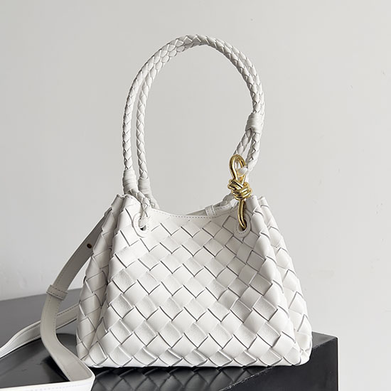 Bottega Veneta Small Andiamo Parachute Bag B796569 White