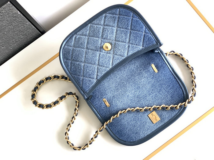 Chanel Denim Messenger Bag AS4845