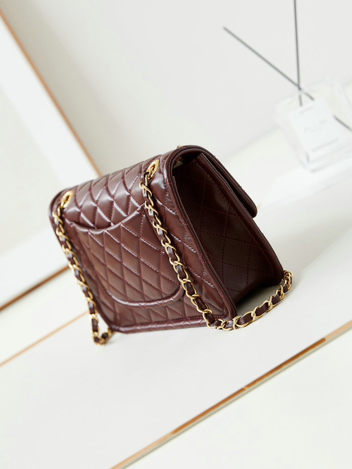 Chanel Lambskin Flap Bag AS4686 Burgundy