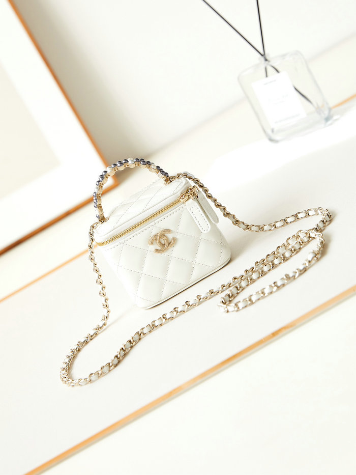 Chanel Mini Vanity Case AP3805 White