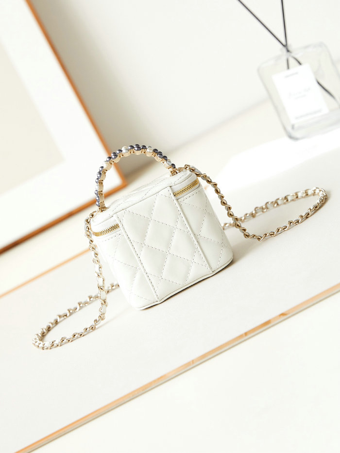 Chanel Mini Vanity Case AP3805 White