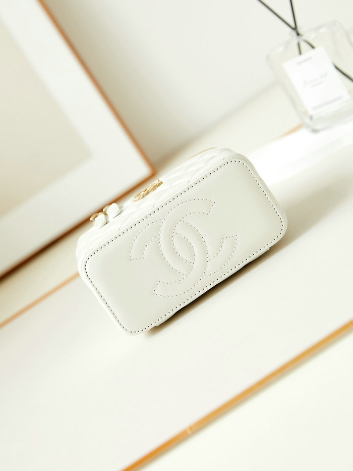 Chanel Small Vanity Case AP3804 White