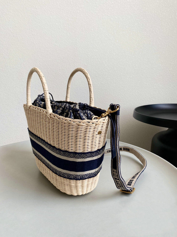 Dior Hat Basket Bag Blue M1328