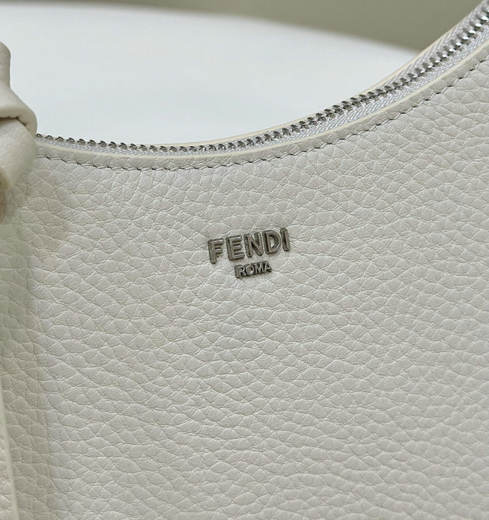 Fendi Mini Fendessence Leather Hobo Bag F80165 White