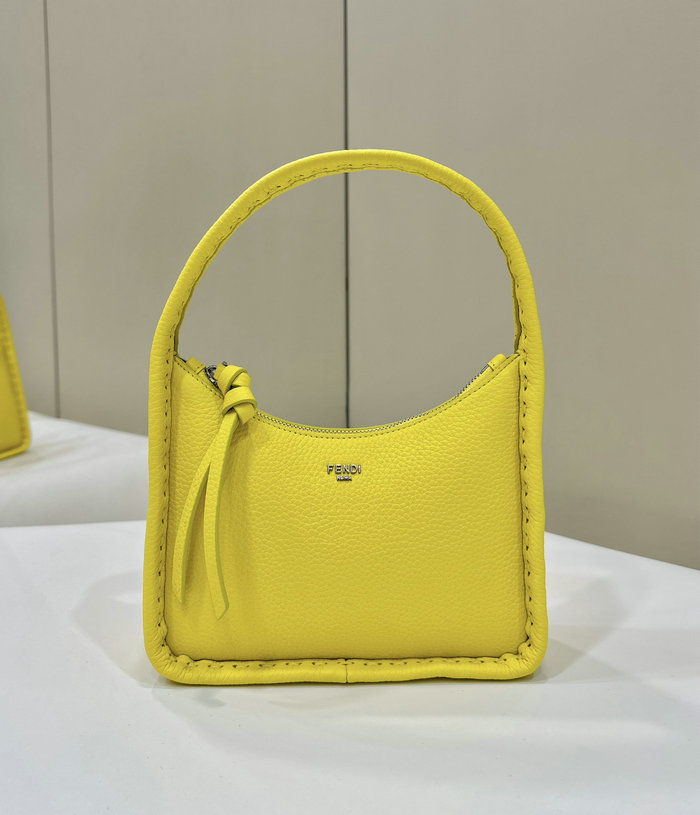 Fendi Mini Fendessence Leather Hobo Bag F80165 Yellow