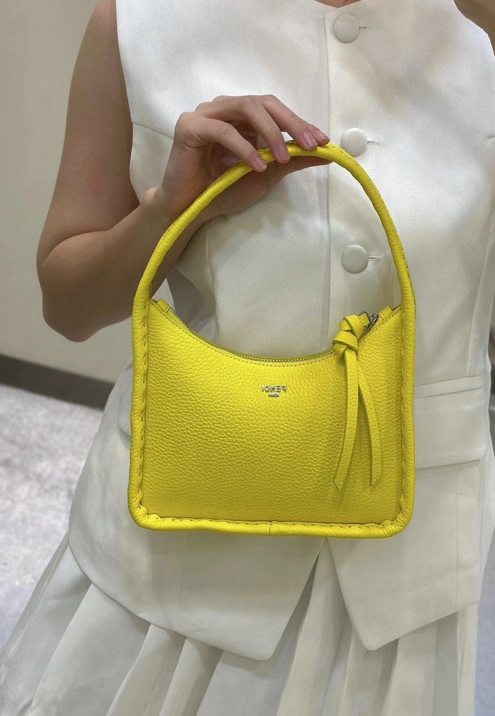 Fendi Mini Fendessence Leather Hobo Bag F80165 Yellow