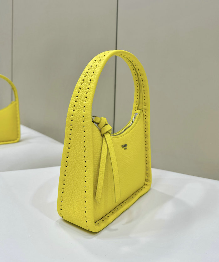 Fendi Mini Fendessence Leather Hobo Bag F80165 Yellow