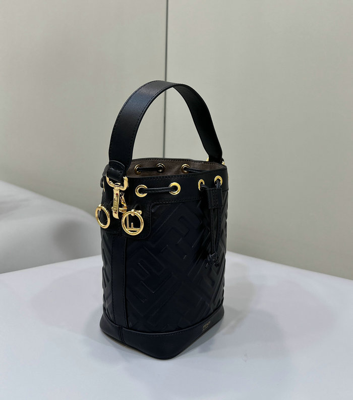 Fendi Small Mon Tresor Bucket Bag F8637 Black