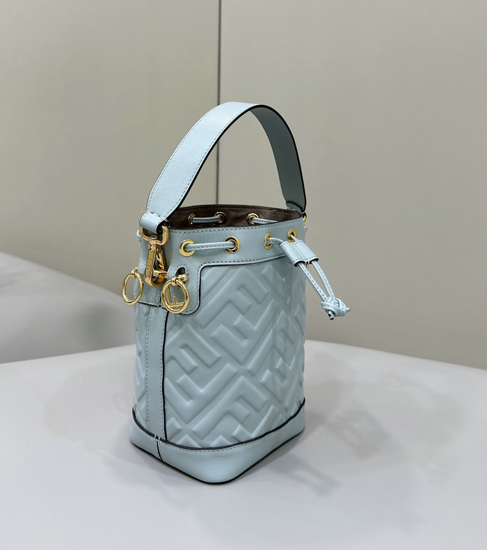 Fendi Small Mon Tresor Bucket Bag F8637 Blue