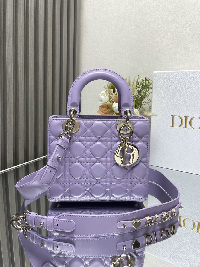 Lady Dior Lambskin Bag Puple MD0505