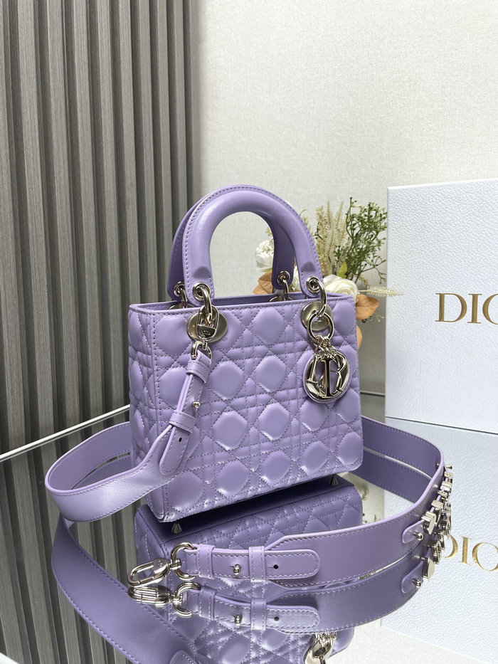 Lady Dior Lambskin Bag Puple MD0505