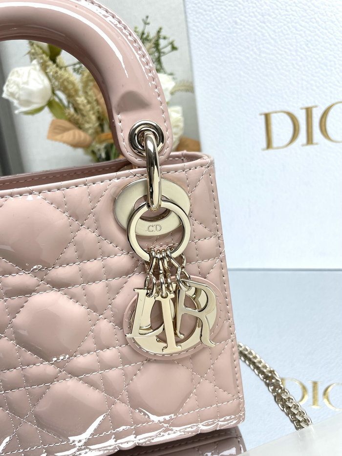 Lady Dior Patent Bag Light Pink MD0505