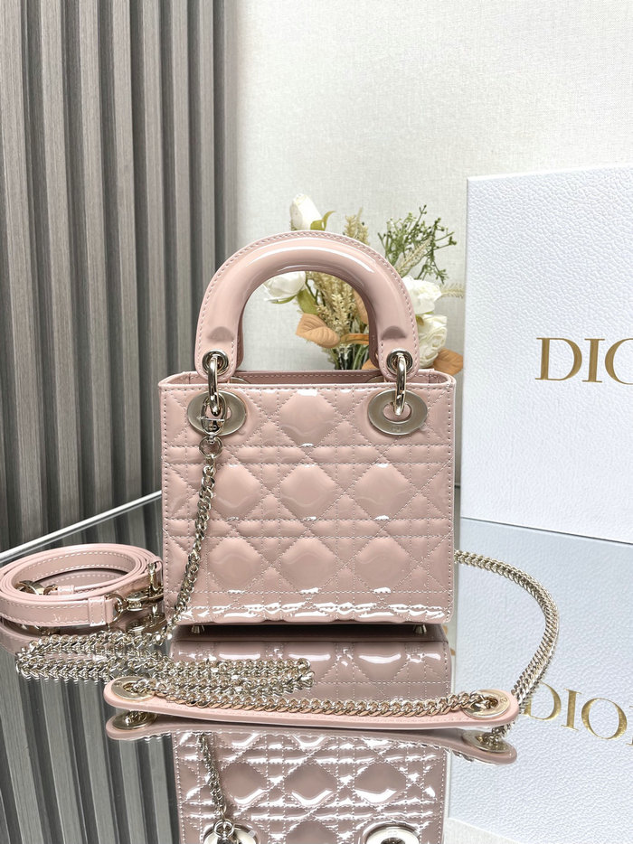 Lady Dior Patent Bag Light Pink MD0505