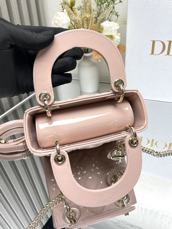 Lady Dior Patent Bag Light Pink MD0505