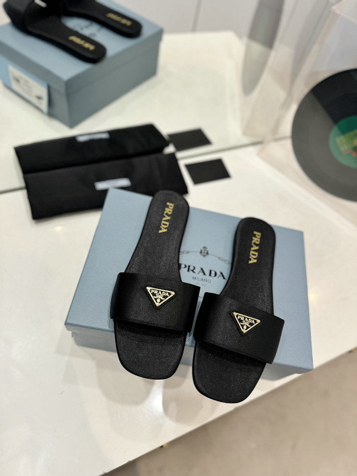 Prada Satin Slippers SPS60904