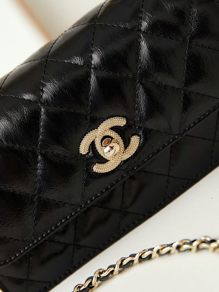 Small Chanel Flap Bag with Top Handle AP3803 Black