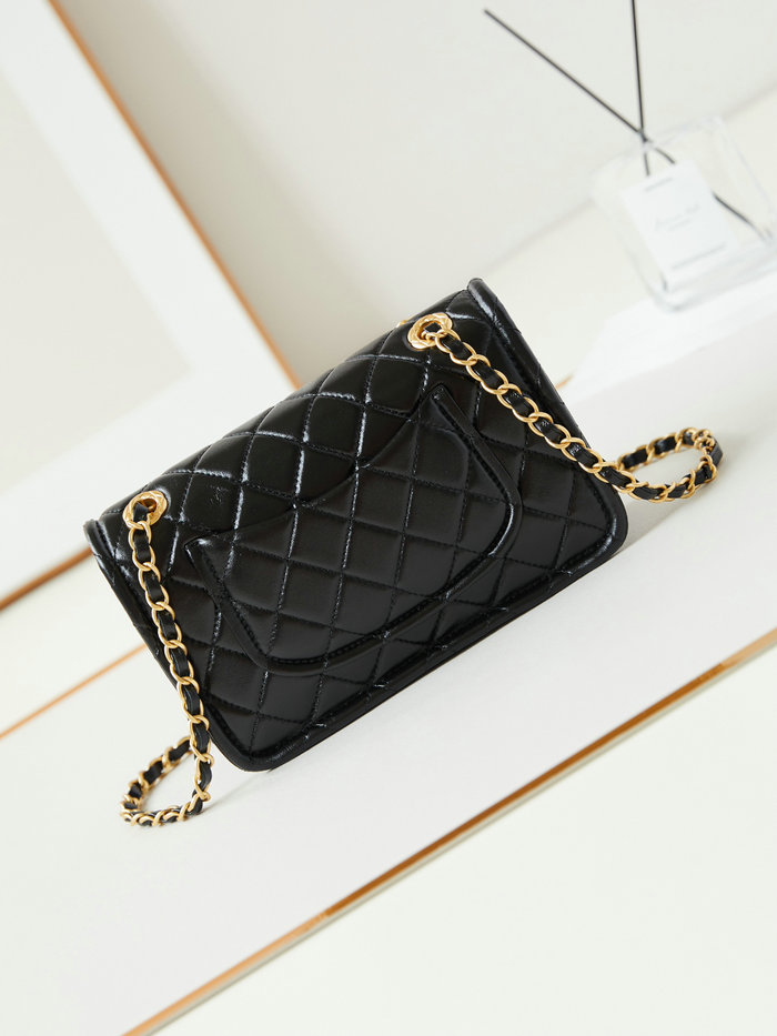 Small Chanel Lambskin Flap Bag AS4687 Black