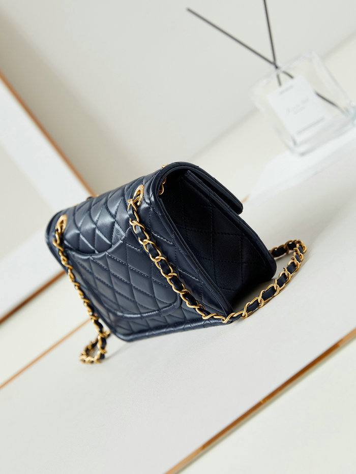 Small Chanel Lambskin Flap Bag AS4687 Blue