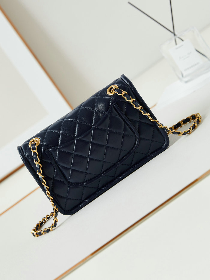 Small Chanel Lambskin Flap Bag AS4687 Blue