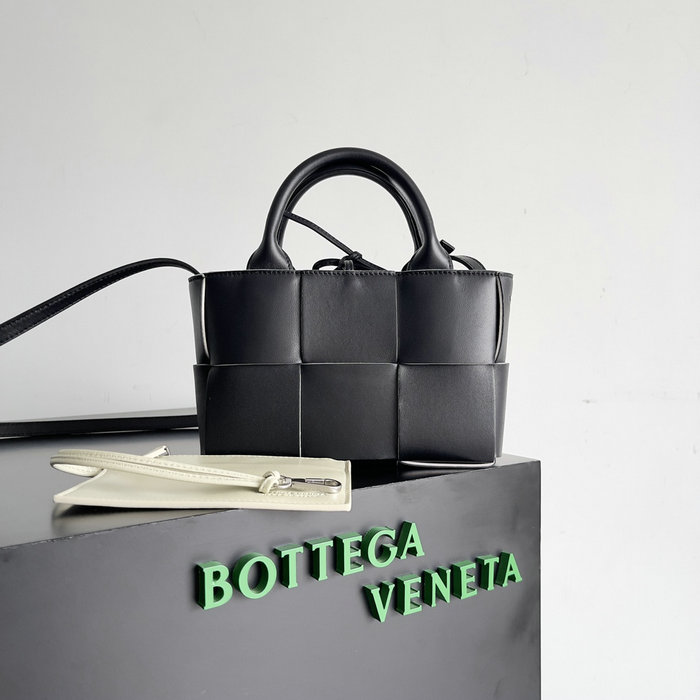 Bottega Veneta Candy Arco Tote Bag B729029 Smooth Black