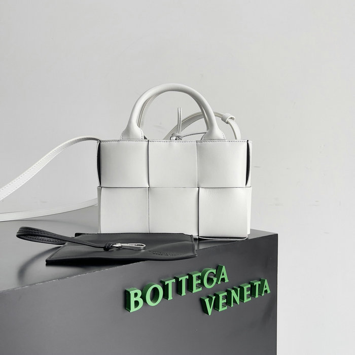 Bottega Veneta Candy Arco Tote Bag B729029 Smooth White