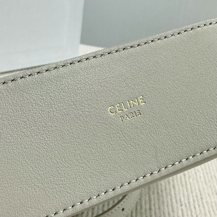 Celine Mini Bucket Triomphe 10K943 Light Grey