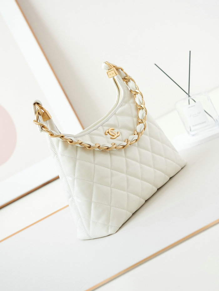 Chanel Hobo Bag AS4923 White