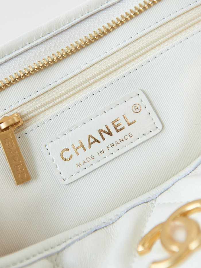 Chanel Hobo Bag AS4923 White