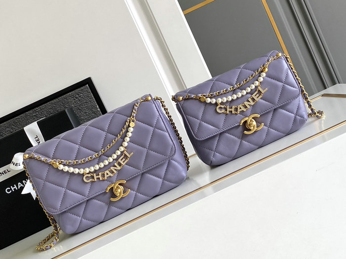 Chanel Mini Flap Bag AS4986 Purple