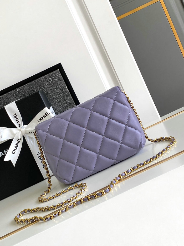 Chanel Mini Flap Bag AS4986 Purple