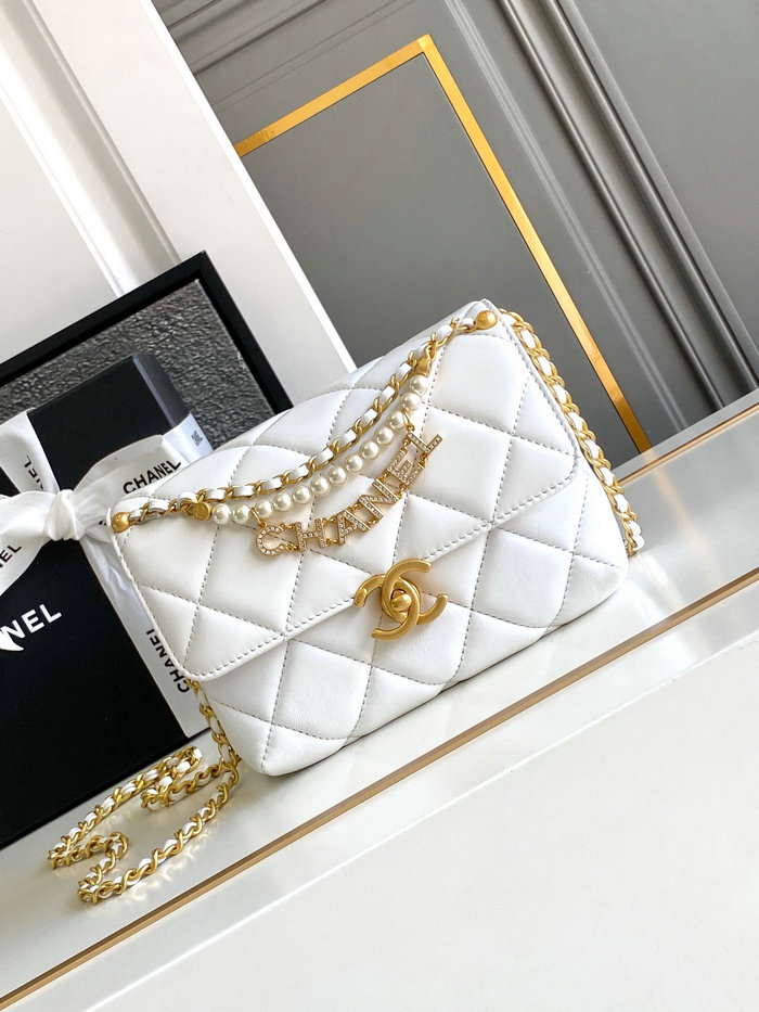 Chanel Mini Flap Bag AS4986 White