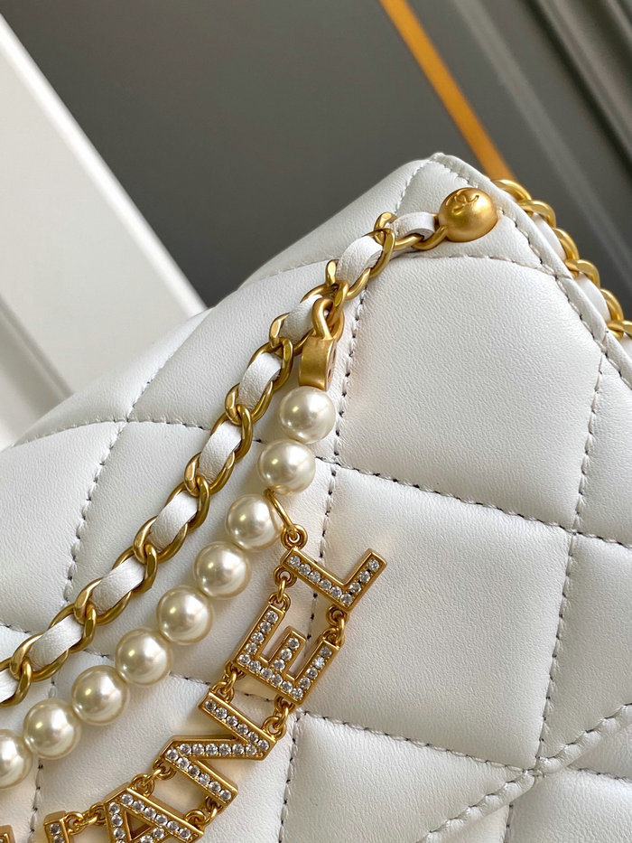 Chanel Mini Flap Bag AS4986 White