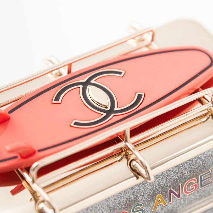 Chanel Mini Van Minaudiere Pink AS4590