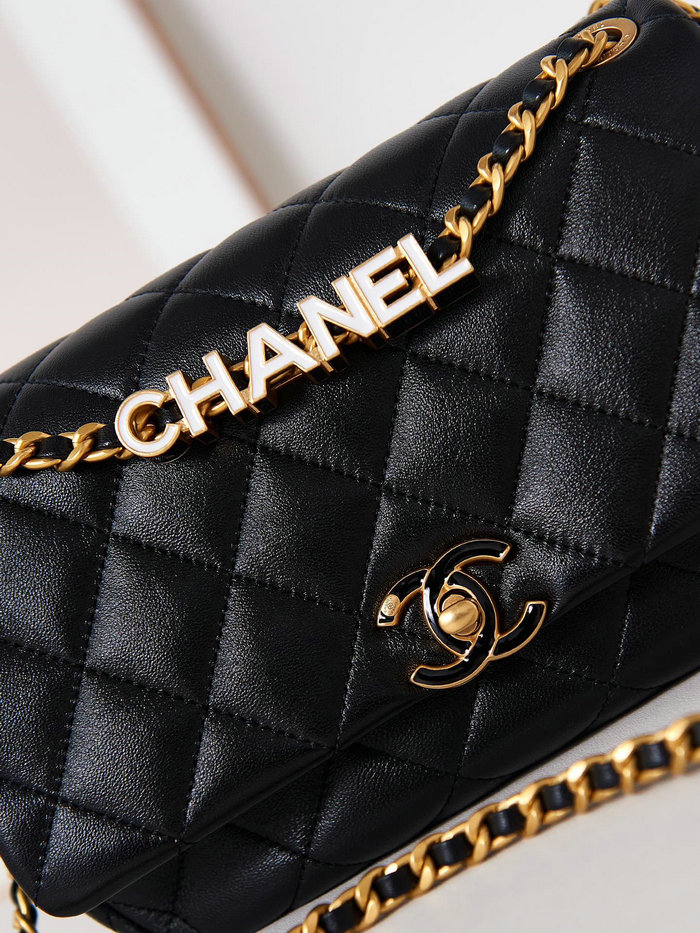 Chanel Small Flap Bag Black AS4740