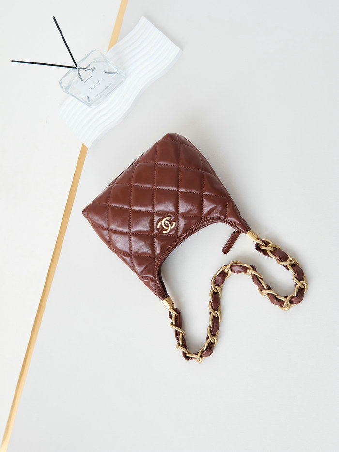 Chanel Small Hobo Bag AS4922 Brown