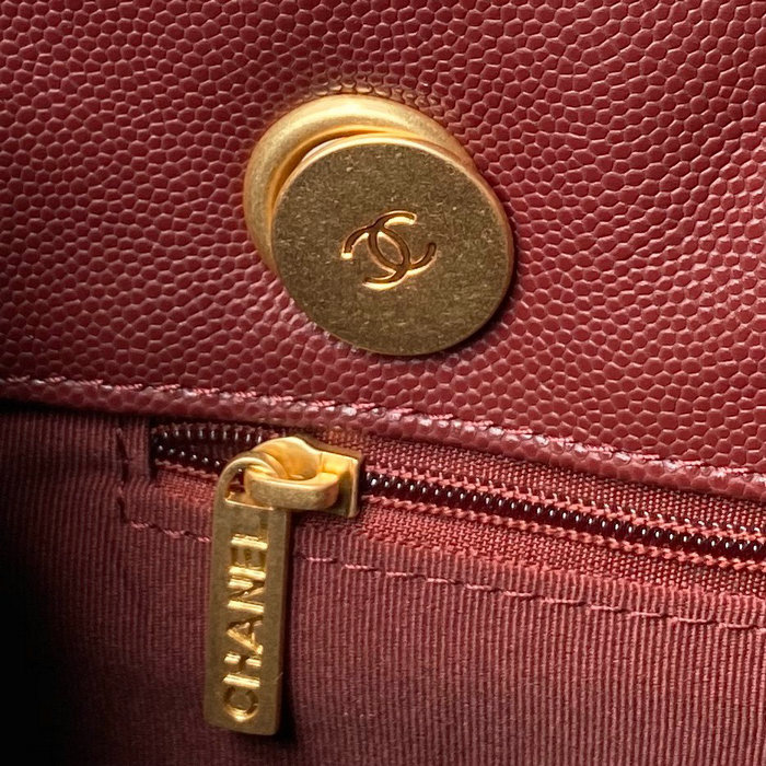 Chanel Small Tote AS4940 Burgundy