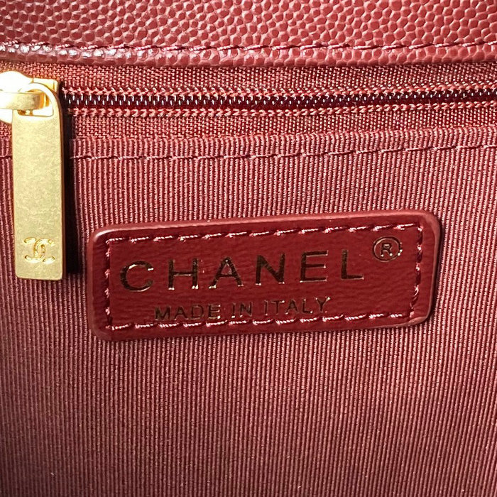 Chanel Small Tote AS4940 Burgundy